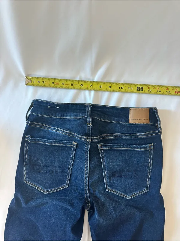 American Eagle Outfitters Dark Blue Stretch Skinny Jeggings - Image 2