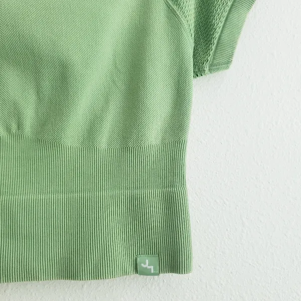 JoyLab Perforated Cropped Athletic Sports Top - Image 4