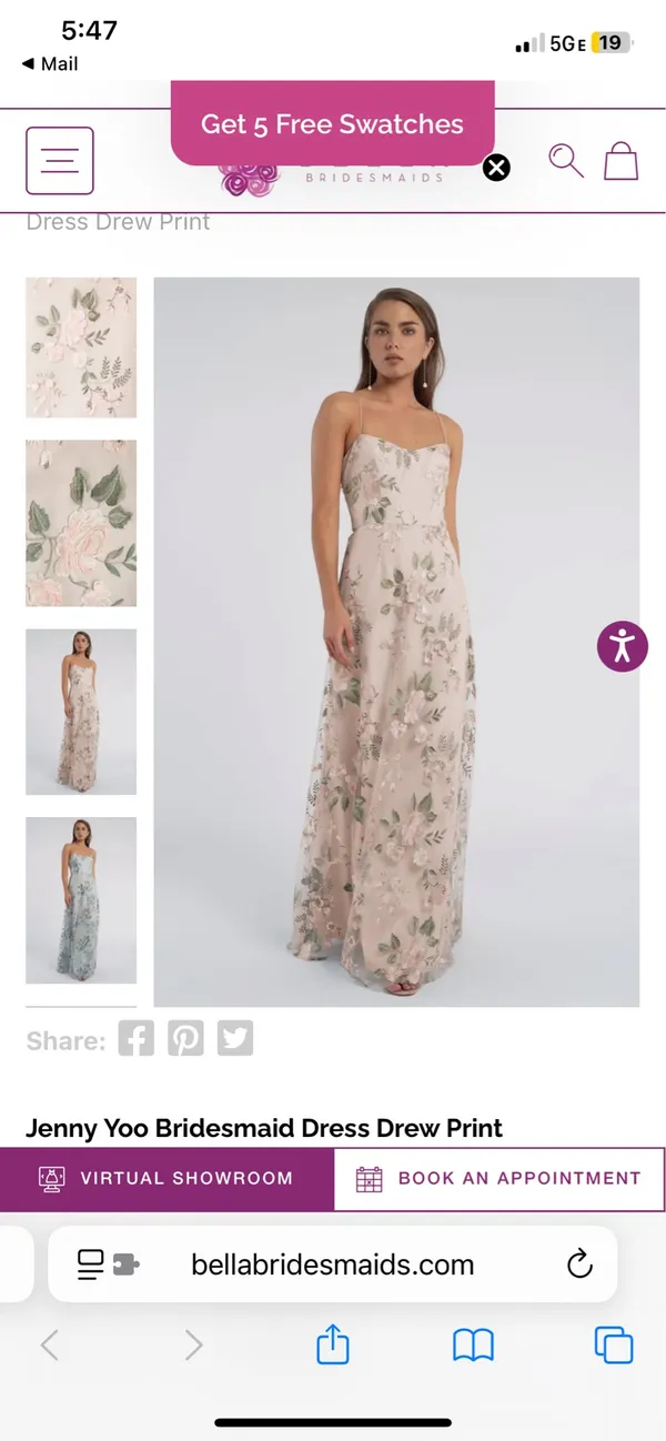 Jenny Yoo Bridesmaid Dress - Image 3