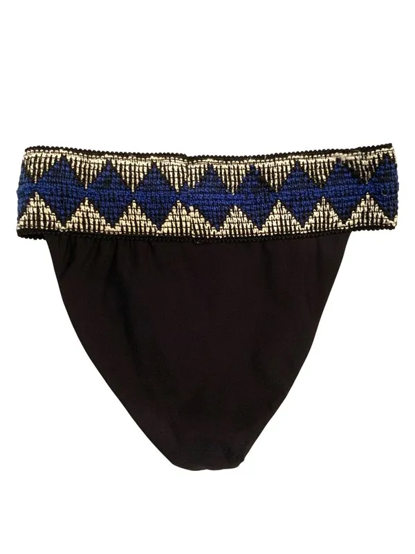 Elysiian One-Shoulder Milos Bikini Black Geometric S/XS Resort Beach Cruise - Image 8