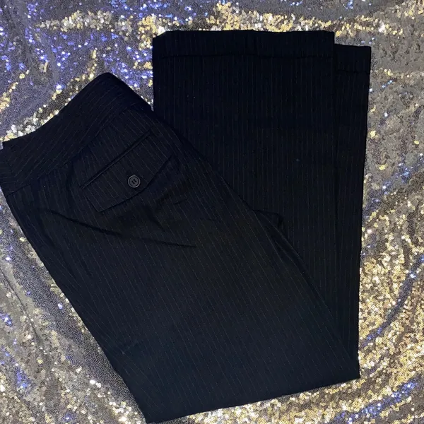 LOFT 8 Julie Black Pinstripe Women's Trousers - Image 14