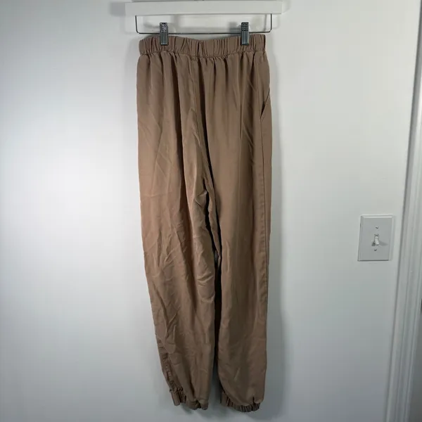 Reformation Montana‎ Tencel Jogger Pants High Waist Utility Minimalist Womens Sm - Image 7