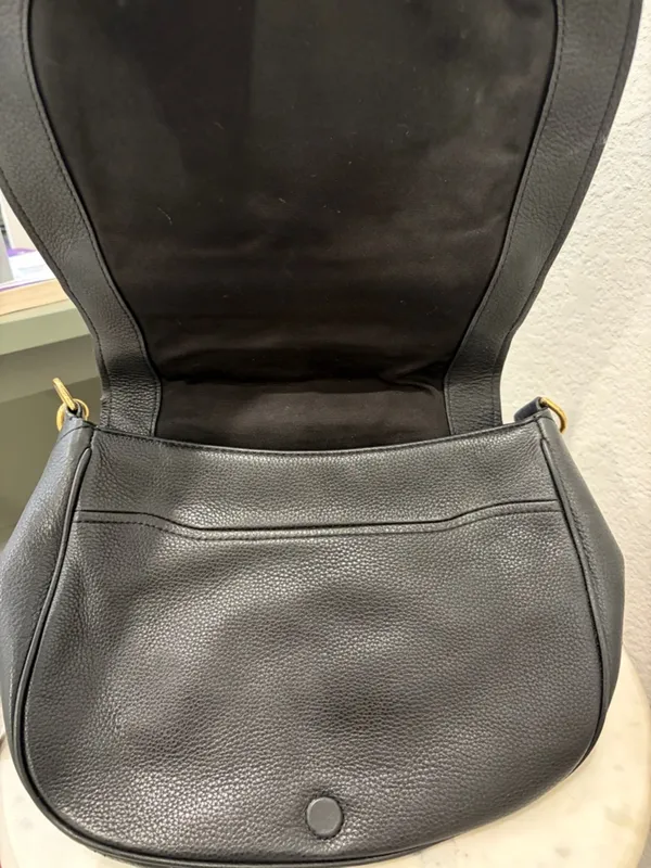 Marc Jacobs Empire City Mini Messenger Leather‎ Crossbody Bag, Black - Image 6