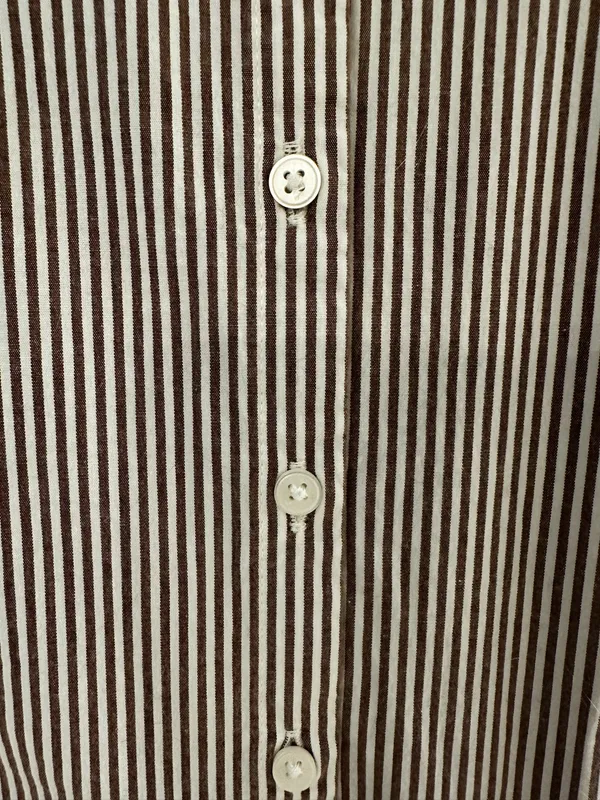 Old Navy the slim shirt neutral stripes - Image 4