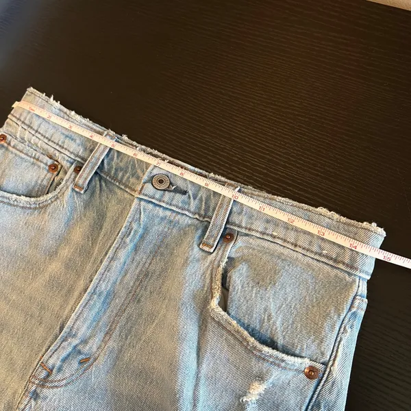 Abercrombie‎ & Fitch The Vintage Flare High Rise Jeans Light Wash Blue 28 6R - Image 8