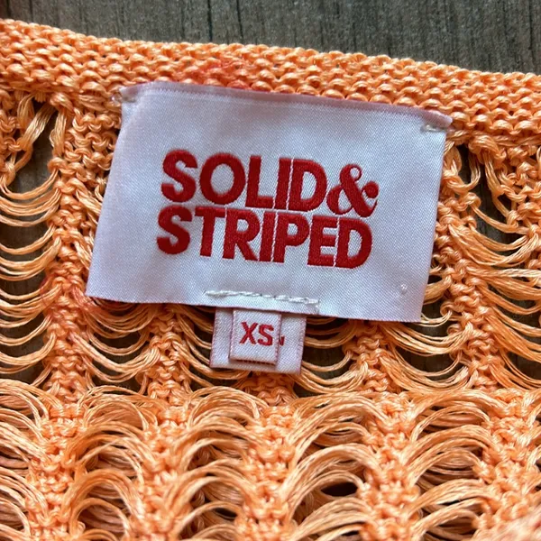 Solid and striped crochet dress - Image 3