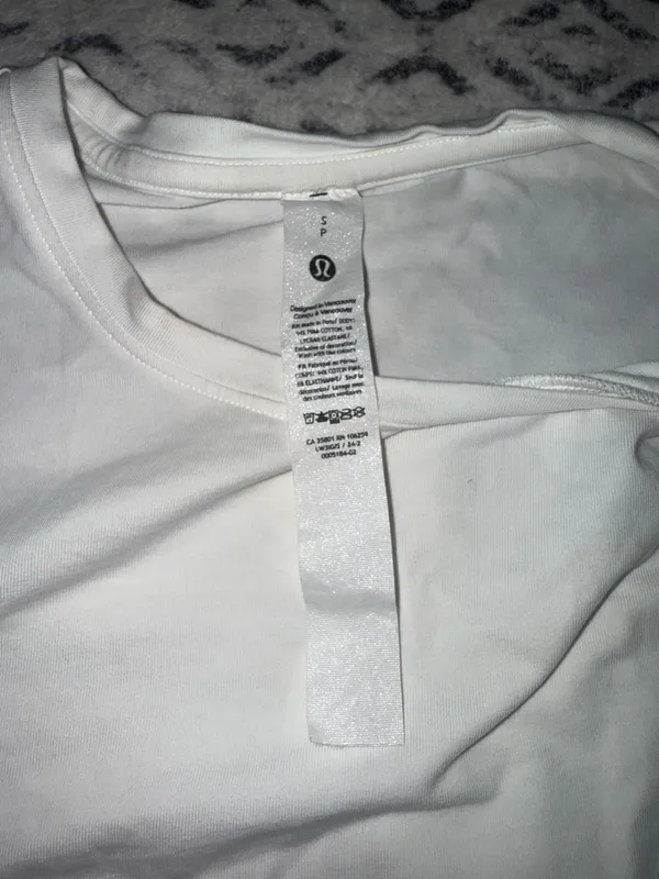 Lululemon Cotton Shoulder-Twist T-Shirt S White - Image 5