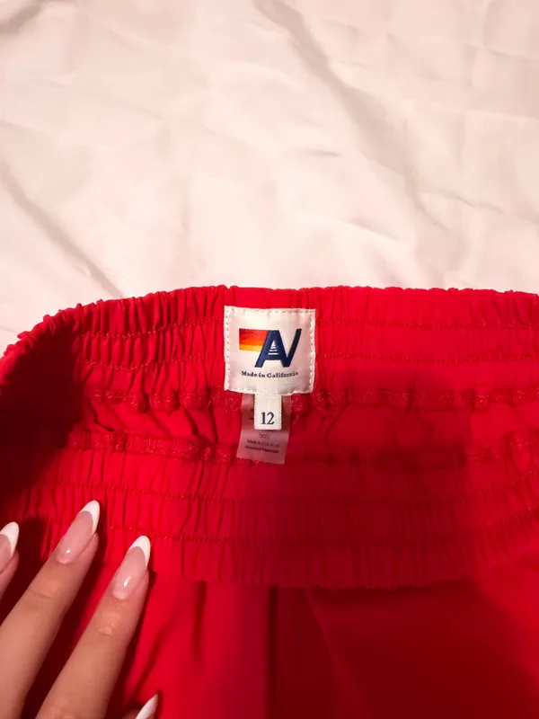 Aviator Nation Stripe Shorts Red Youth 12 - Image 3