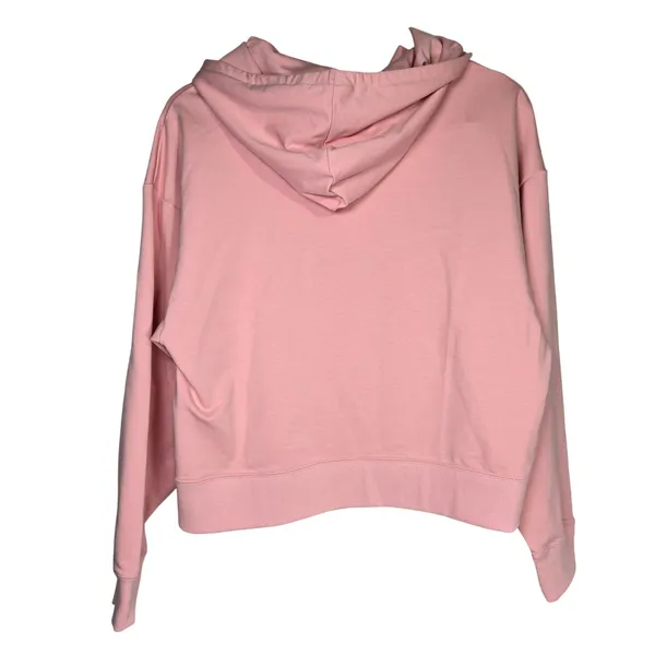 Puma Pink Script Logo Zip Up‎ Hoodie Sweatshirt Women's Medium - Image 2
