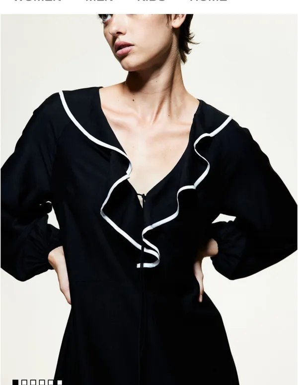 H&M FLOUNCE-TRIMMED DRESS - Image 2