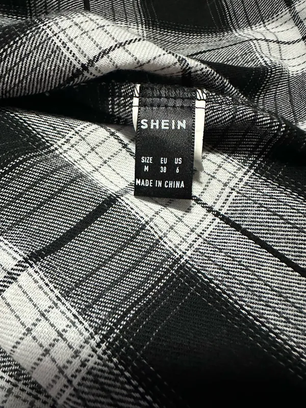 Shein Flannel Hooded Shirt - Image 3