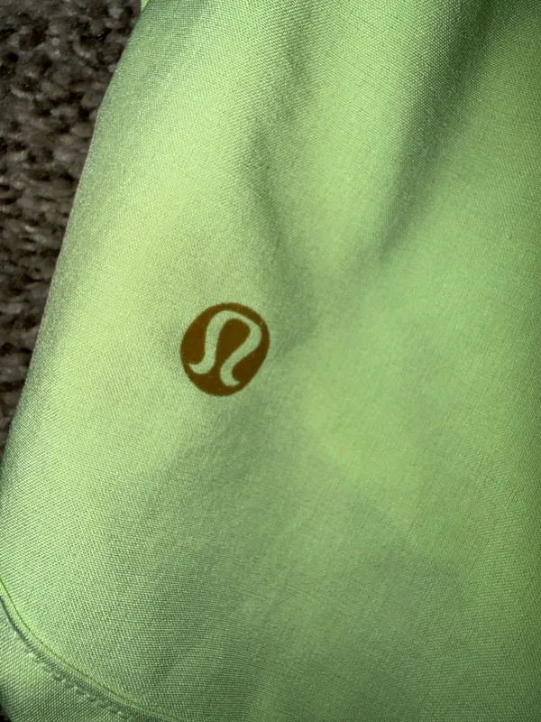 Lululemon Speed Up Mid-Rise Running Shorts Neon Lime Green and Heathered Grey - Image 3