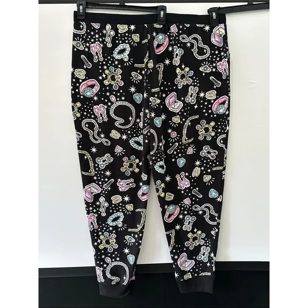 Cuddl Duds Sweater Knit Pajama Set NEW Long Sleeve Pants XXL Black Diamond Jewel - Image 9