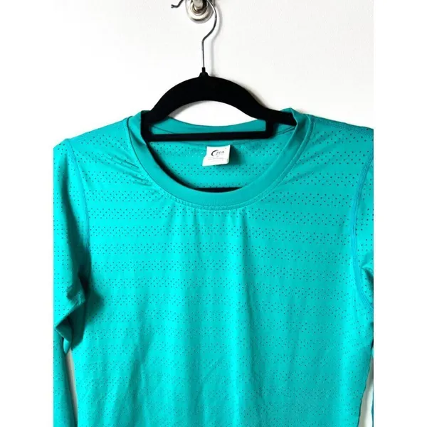 ZYIA‎ long sleeve teal top women’s medium - Image 2