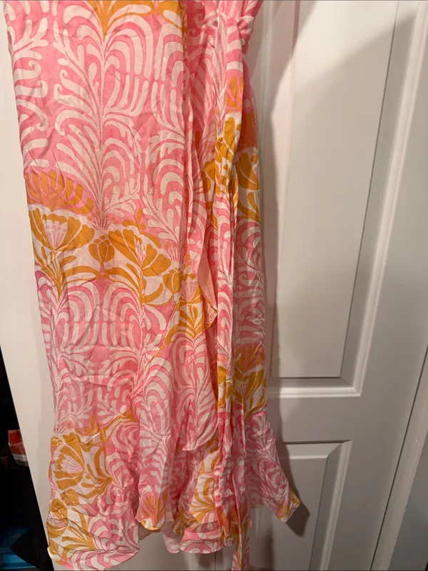 J. McLaughlin audette  Printed Wrap Maxi Dress medium NWT - Image 3