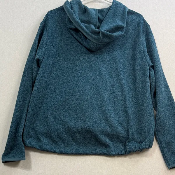 PINK Victoria's Secret Teal Zip-Up Sweater - Image 6
