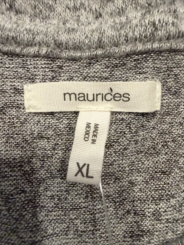 Maurices gray long open sleeve with bows tops size xlarge. - Image 2