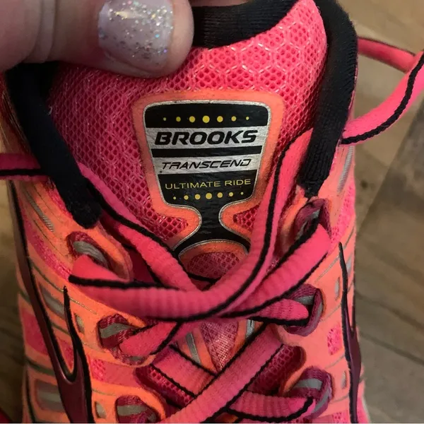 Brooks Transcend Ultimate Ride Sneakers Women 8 Pink Running Shoe 1201501B878 - Image 8
