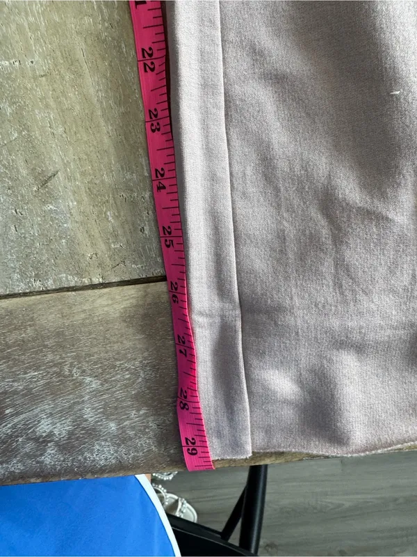 OFFLINE By Aerie OTT Fleece Super Wide Leg Foldover Pant Pebble Size Small New - Image 4