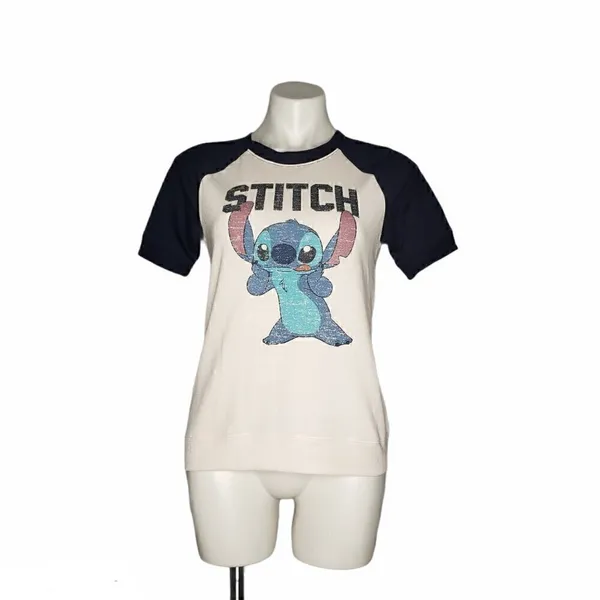 Disney Stitch Short Sleeve Sweater Top - Image 2