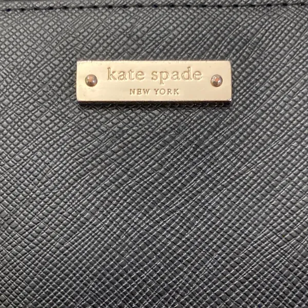Kate Spade New York Black Leather‎ Zip Around Wristlet Wallet - Image 4