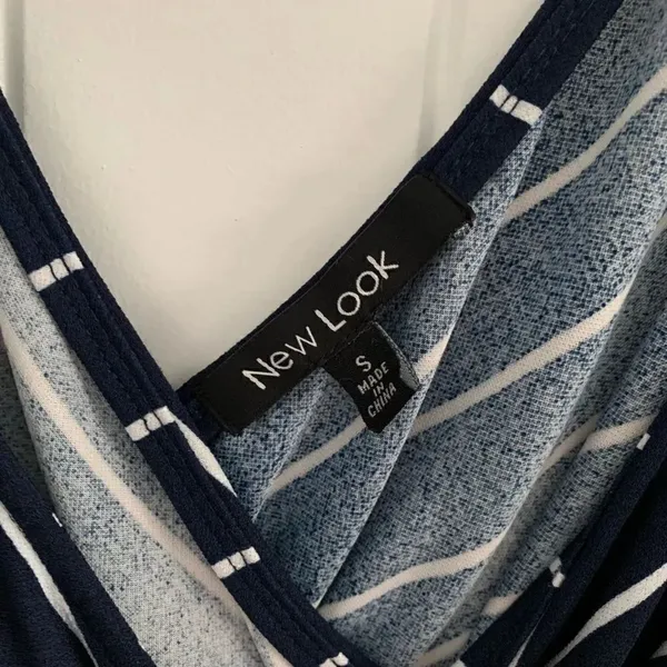 New Look Jumpsuit. Size: S. Navy blue & white. - Image 4
