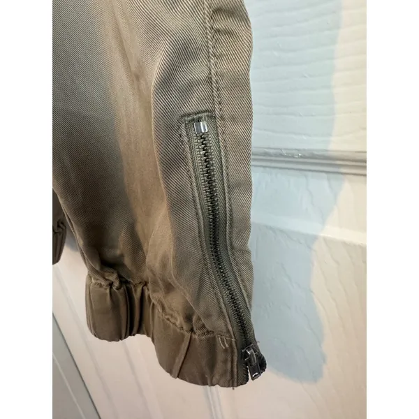 Nicole Miller New York Womens XS Lyocell Jogger Pants Tan Paperbag Waist Belted‎ - Image 3