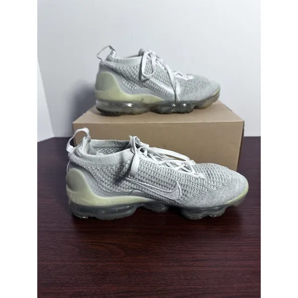 Nike Air VaporMax 2021 FK Pure Platinum White Running Shoes DC4112-100 Size 7.5 - Image 4