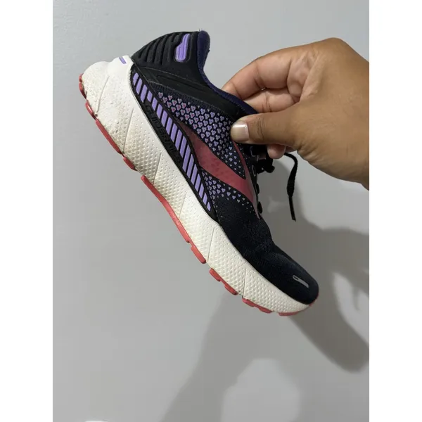 Brooks Adrenaline‎ GTS 22 Black/Purple/Coral Athletic Sneakers - Women's US 8 W - Image 10