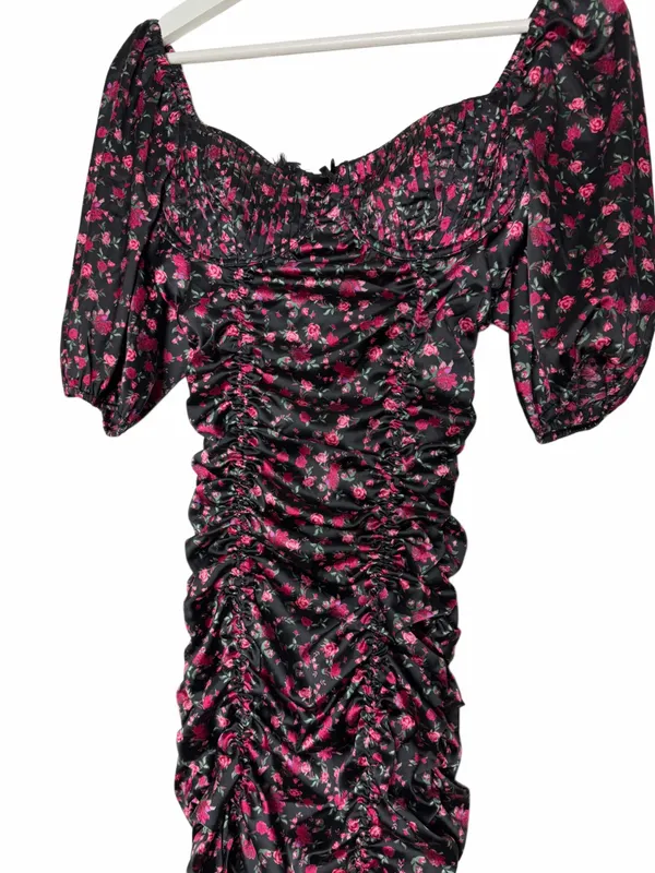 For Love Of Lemons Melrose Floral Mini Dress - Image 4