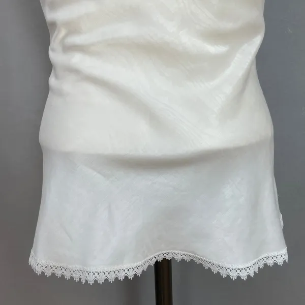 Vintage Camisole Lingerie Tank Top Women‎ Coquette Lace Strap Balletcore 1980s - Image 7