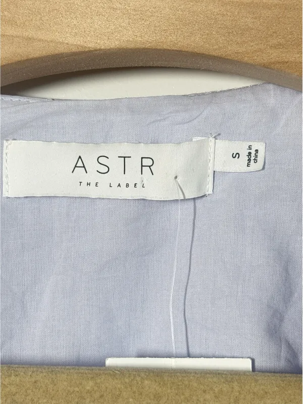 ASTR The Label Rosewood Cutout Waist Midi Dress Light Blue Size S NWT - Image 6