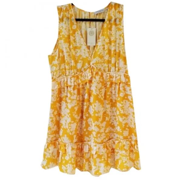 Ramy Brook Merida Yellow and White Floral‎ Dress size 0 - Image 14