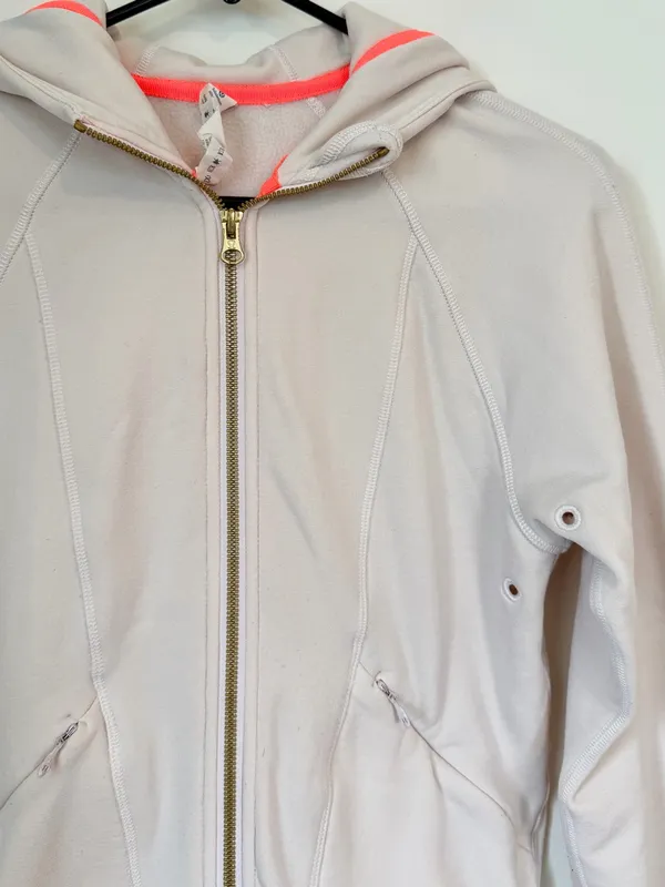 lululemon athletica Light Pink Zip Hoodie - Size: 2 - Image 3