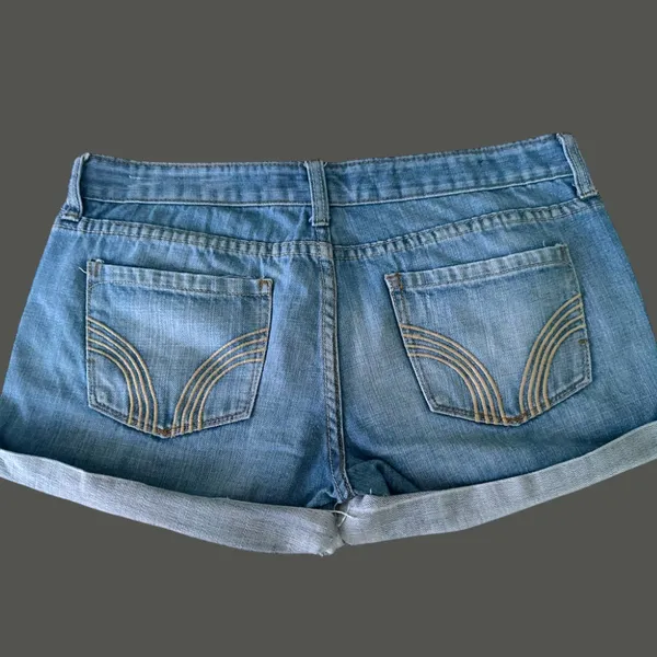 Urban Behavior Low/ Mid Rise Blue Jean Shorts with Cuffed Hems - Image 5