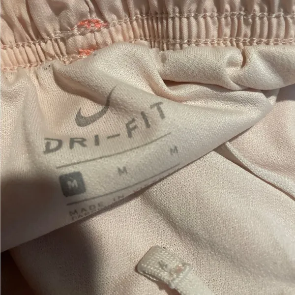 Nike Women's Coral and White Athletic Shorts - Image 2