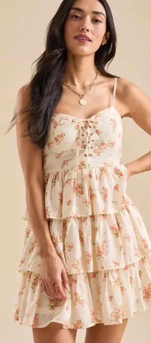 Altar'd State Mini Floral Dress - Image 2