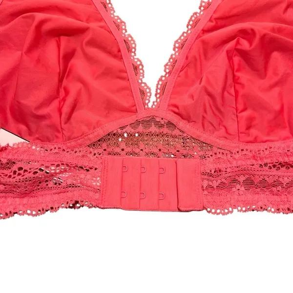 Victoria's Secret Women's Size Medium Lace Bralette Halter Cameilla Rose Pink - Image 8