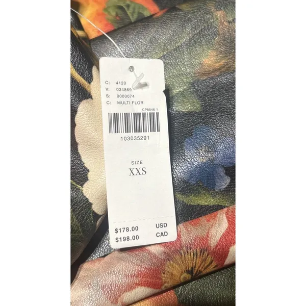 ANTHROPOLOGIE MAEVE THE JACIE FAUX-LEATHER PRINTED MAXI SKIRT Sz XXS NEW Boho - Image 9