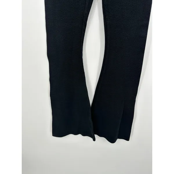 Aerie Offline Womens Black Flare Leggings Size‎ S Textured Ribbed High Waisted Pants - Image 4