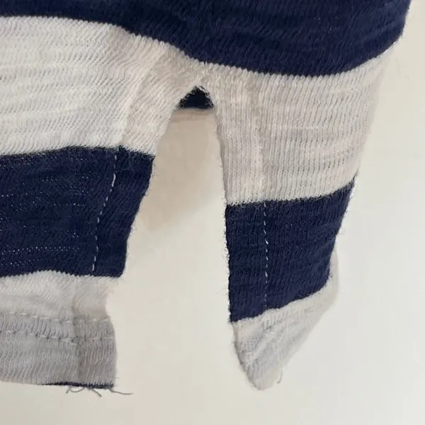 J.Crew Womens Navy Blue White Striped Sleeveless‎ Cotton T-Shirt Mini Dress L - Image 3