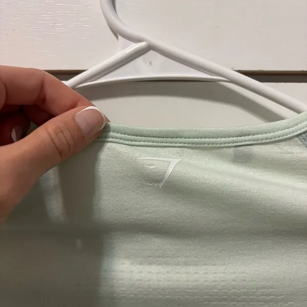 Gymshark Vital Seamless Long Sleeve Crop Top Womens Small Mint Green - Image 9