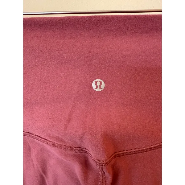 Lululemon Align II Leggings 6 Maroon Athleisure Gym Yoga Running High Waist - Image 4