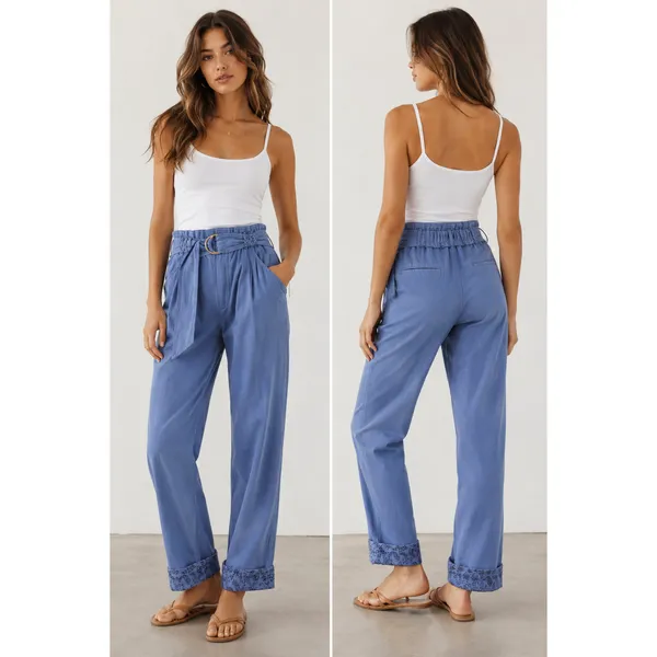 Anthropologie Malin Utility Belted Pants - Image 2