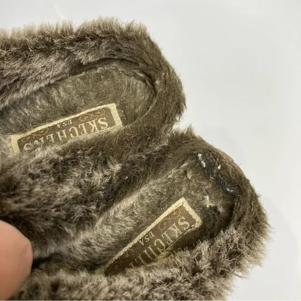 Skechers Y2K platform mules slip on shoes faux fur lined‎ size 6.5 - Image 4