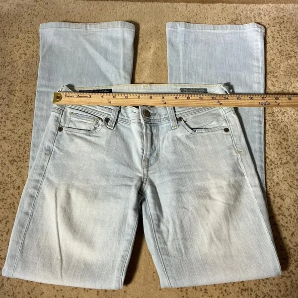 Y2K Citizens of Humanity Ingrid 002 Low Waist Flare‎ Jeans Light Wash Stretch 27 - Image 2