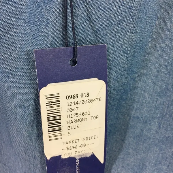 NWT Rebecca Minkoff chambray blue Harmony top - Image 5