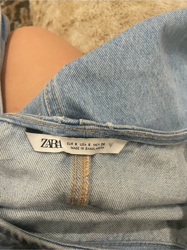 Zara Blue Denim Dress - Image 8