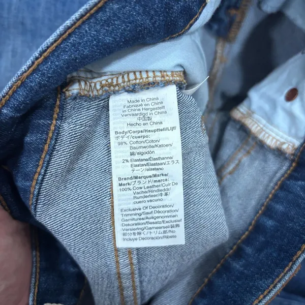 Madewell Wide-Leg Crop Jeans in Marsing Wash: Raw-Hem Edition Womens Sz 26 $128 - Image 7
