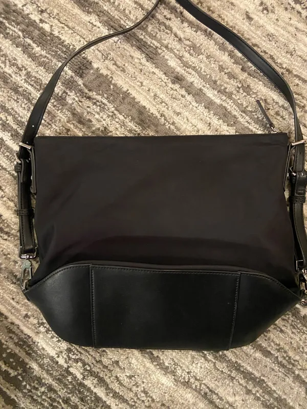 Calvin Klein Black Nylon Crossbody Purse - Image 6